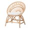 Bali & Pari Abriella Modern Bohemian Natural Brown Rattan Peacock Accent Chair 238-13408-ZORO - alternate 1